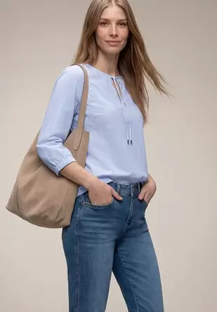 3/4 mouw blouse met strepen