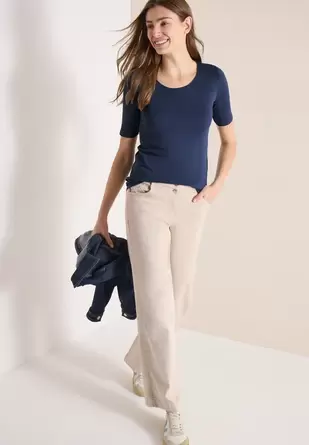 Shirt in effen kleur