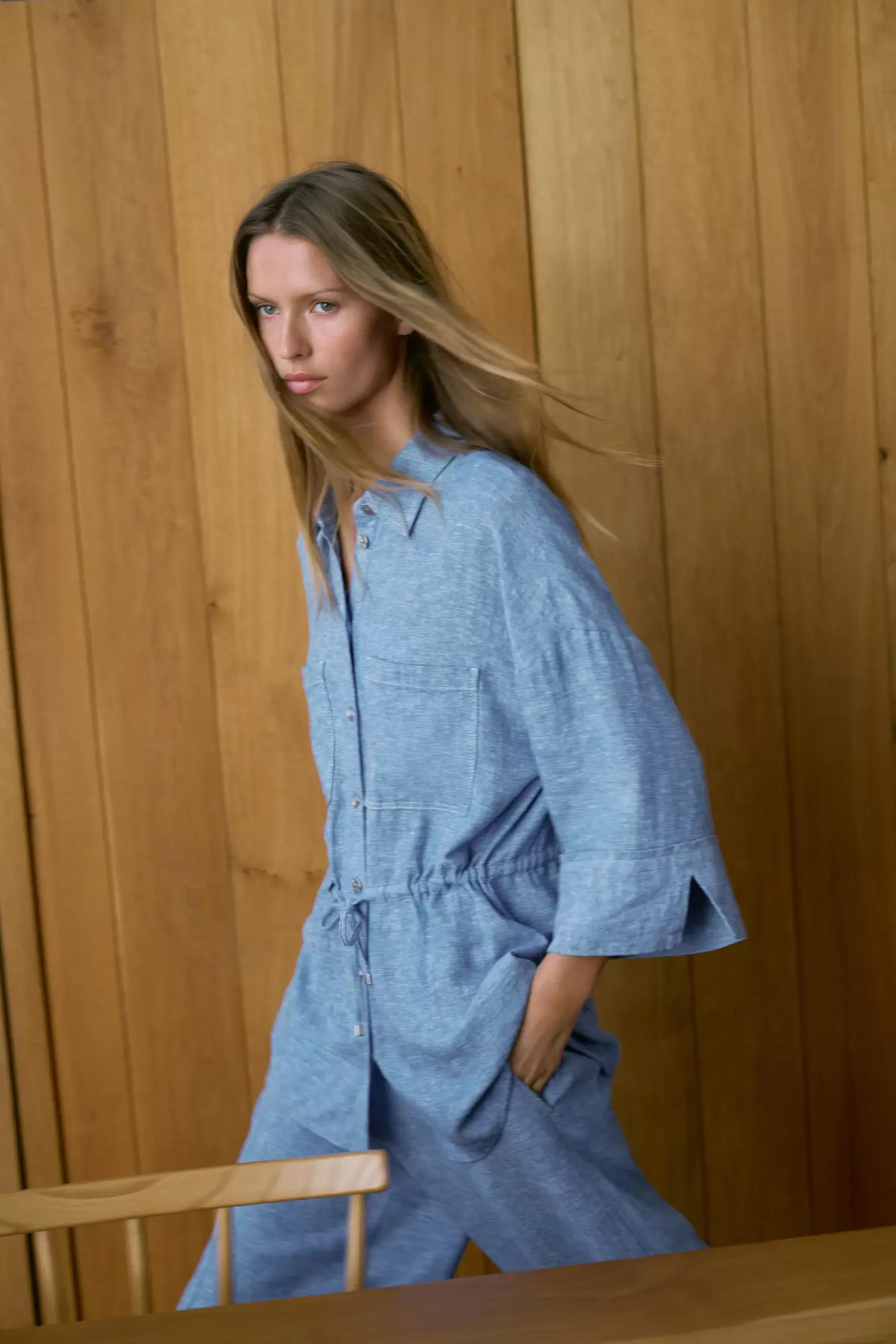 SAFARI OVERHEMD MET LINNEN SET