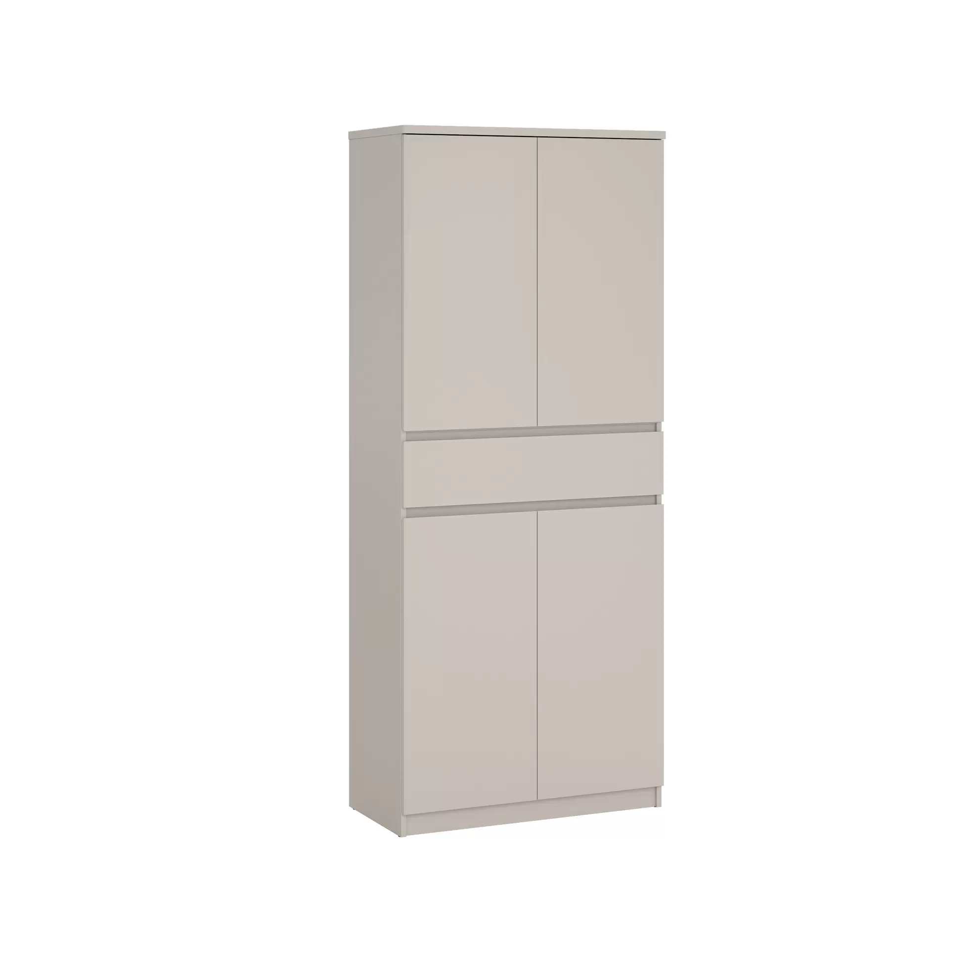 Schoenenkast Luna Taupe - 81x192x40 cm