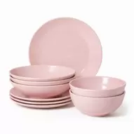 Serviesset 16-delig - roze - 4 persoons