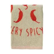 Keukendoek pepers - rood/groen - 50x50 cm