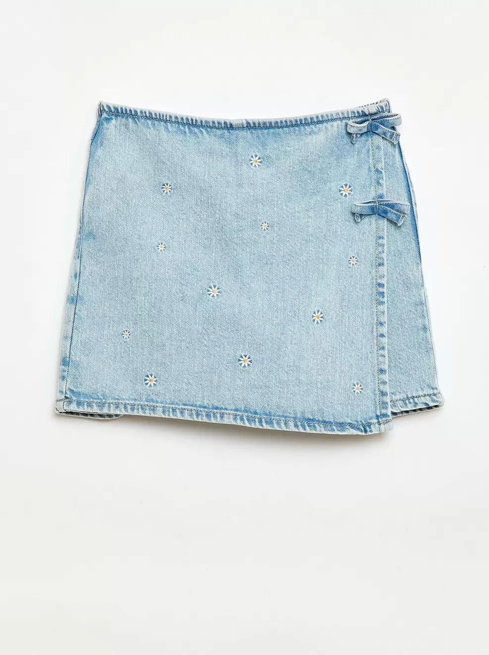 Rokbroek met all-over geborduurde motieven