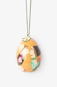 Multicolour paasei met oud Hollands koppeltje