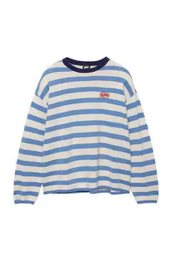 Gestreept tricot T-shirt