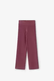 Roze rib straight legging