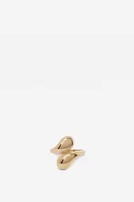 Gold plated twisted ring