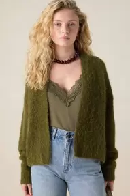 Groen singlet met kant