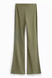 Flared legging - met structuur