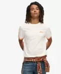 Essential gestreept retro T-shirt met logo