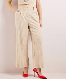 Wijde pantalon strepen dessin