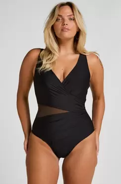 Badpak Shaping Shell Mesh Zwart