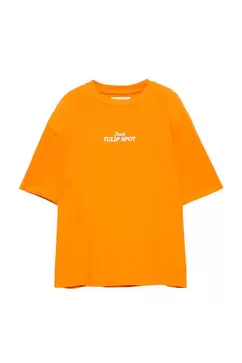 Oranje tulp Koningsdag T-shirt