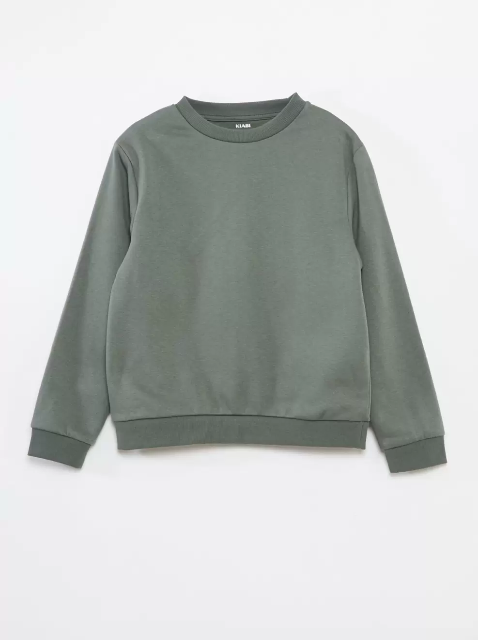 Effen sweater joggingstof met zachte, geruwde binnenzijde