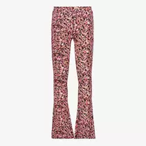 TwoDay meisjes flared broek met bloemenprint roze