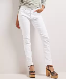 Slim fit broek twill