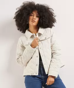 Gewatteerde jas borstzakken