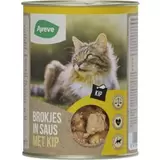 Natvoer voor katten Adult Brokjes in saus 415 g Kip