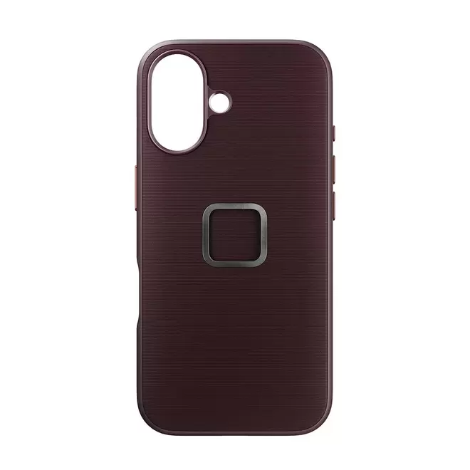 Mobile Everyday Fabric Case - iPhone 16 - donkerrood