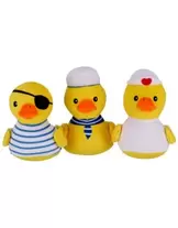 Adori Lovely Duck - Hondenspeelgoed - 14x13x5 cm Assorti
