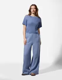 Palazzo - Mousseline - blauw