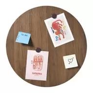 Magneetbord groot - bruin - ø50 cm