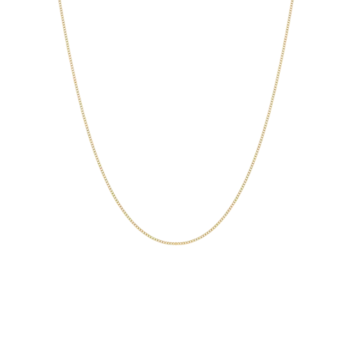 Stainless steel goldplated schakelketting 1mm voor dames