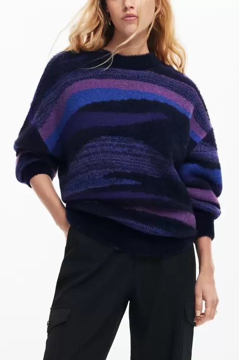 Breitrippenstrickpullover