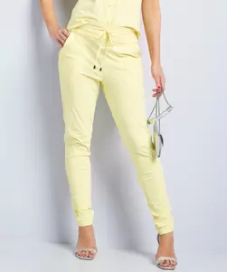 Slim fit broek travelstof