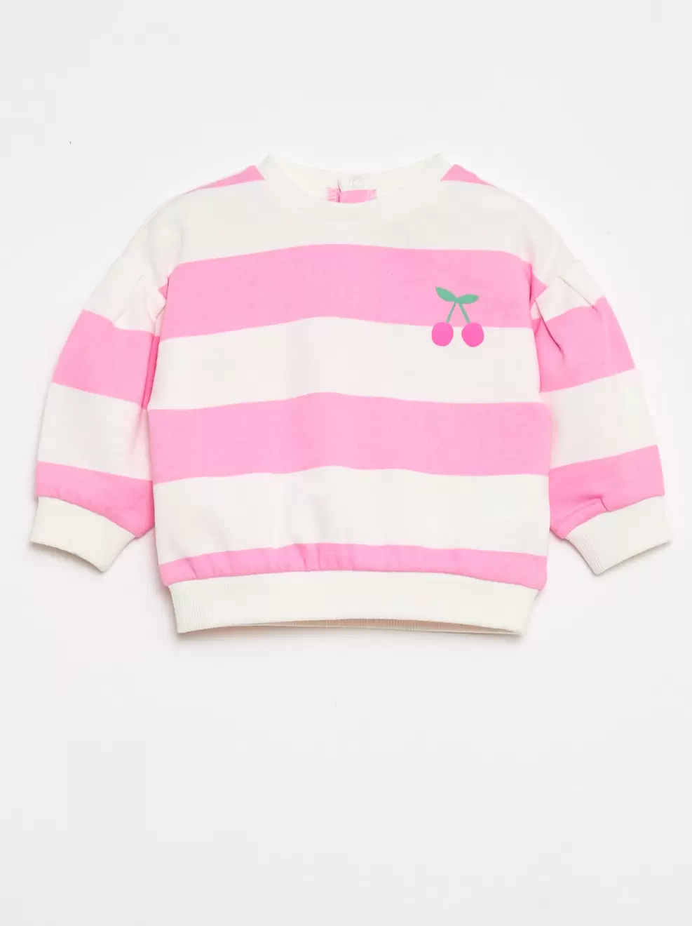 Sweater met ronde hals van lichte sweaterstof met motief