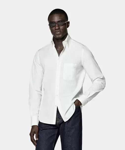 Black Striped Cotton Shirt