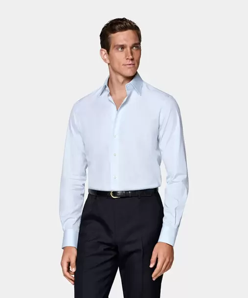 Light Blue Classic Collar Shirt