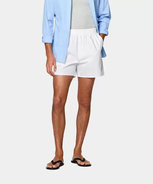 Off-White Straight Leg Shorts