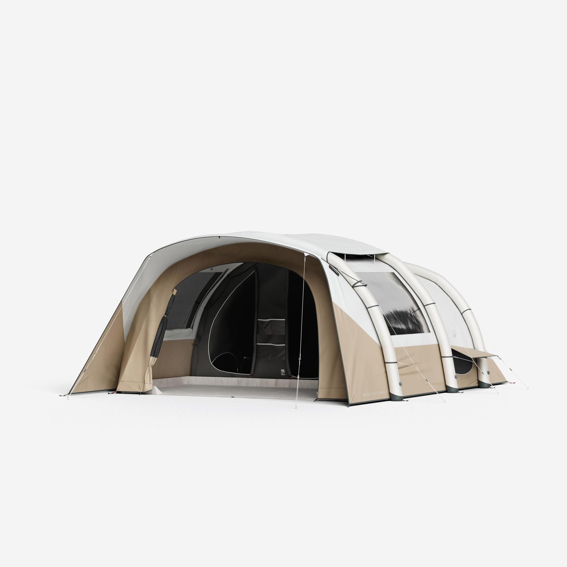 Opblaasbare tent 6 personen, Air Seconds 6.3 met Fresh & Black, 3 slaapruimtes