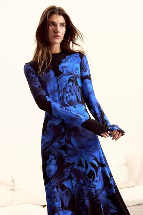 Lange bloemenjurk M. C. Lacroix