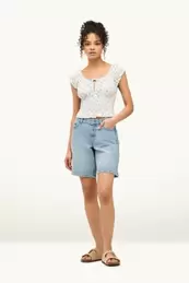 Bermuda van spijkerstof - mid waist