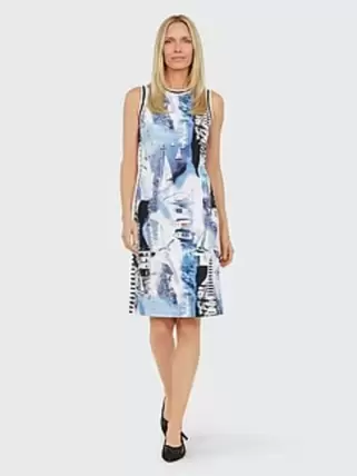 Mouwloze jersey jurk