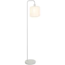 Vloerlamp Fenne E27 beige metaal/stof - 160x37x25 cm