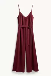 Jumpsuit met ceintuur - met structuur