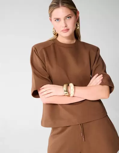 Oversized Sweat T-shirt Bruin