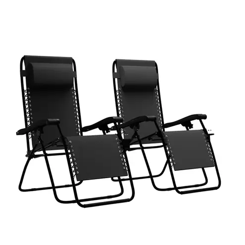 Opvouwbare Tuinstoelen – Zwart