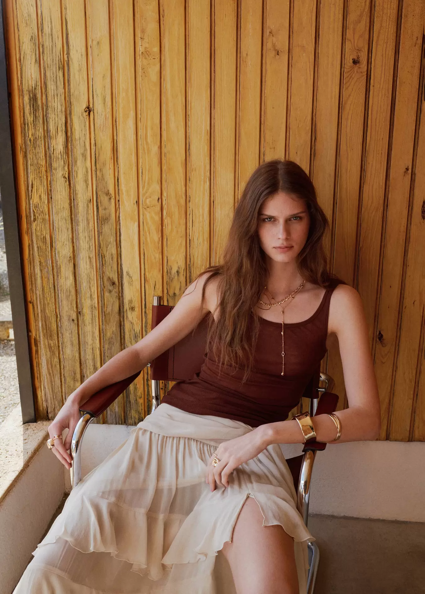 Rok met ruches en strikdetail