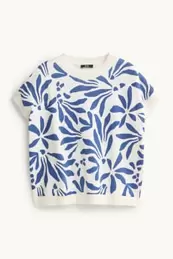 Sweatshirt - gebloemd