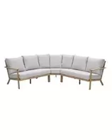 Ariane loungeset 3-delig - natural teak look