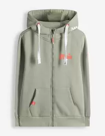 Sweatvest - Borduursel - groen
