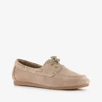 Harper suède dames mocassins beige