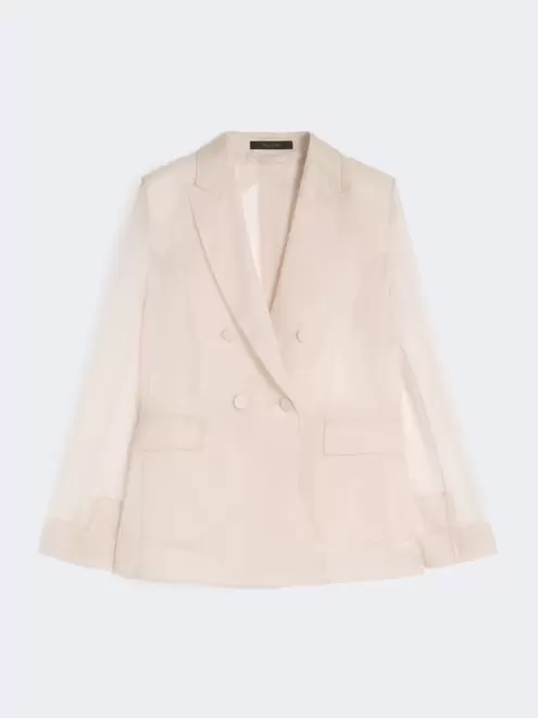 Silk organza blazer