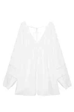 Korte witte jurk