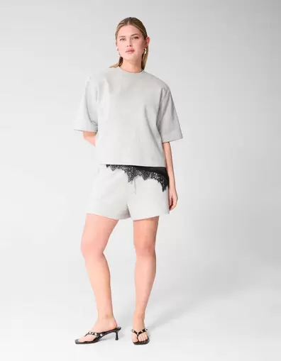 Sweat Short Lichtgrijs