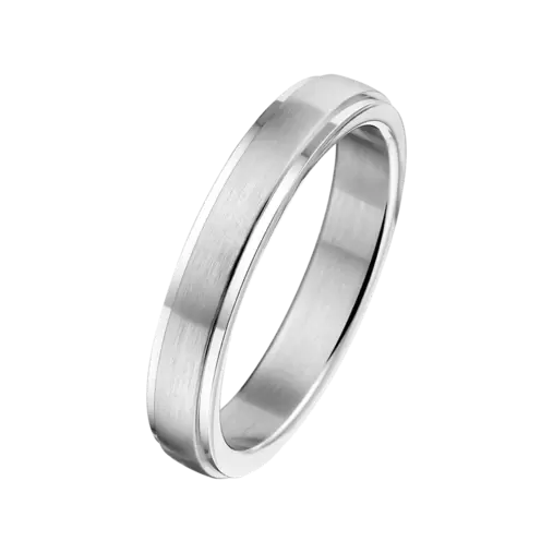 Gerecycled stainless steel liefdesring bangkok dames&heren